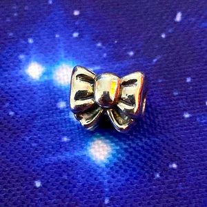 Pandora bow charm sterling silver